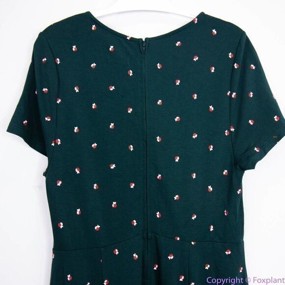 Unique Vintage X GB Green Apple Print Fit And Flare Dress, 0XL - Picture 6 of 16